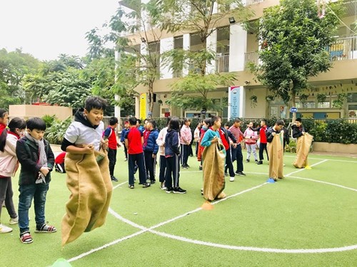 Học sinh  trường Tiểu học Thanh Xuân Bắc tích cực hưởng ứng Ngày hội Văn hóa Thể dục thể thao